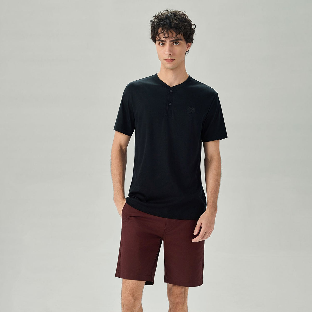 Men's Liquid Touch Slim Henley Tee