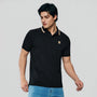 Men Slim Cotton Lycra Embroidered Polo