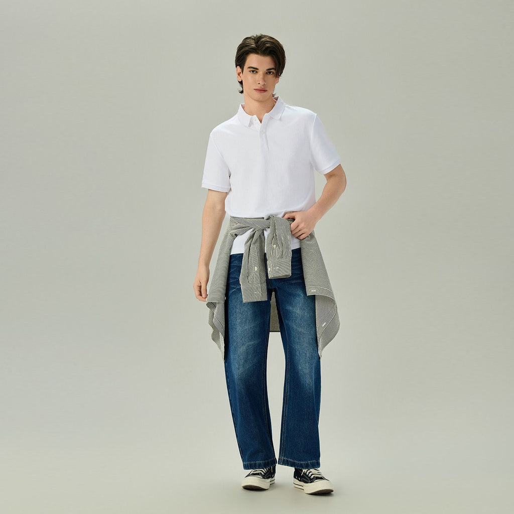 Men Regular Cotton Blend Polo Shirt | Online Exclusive