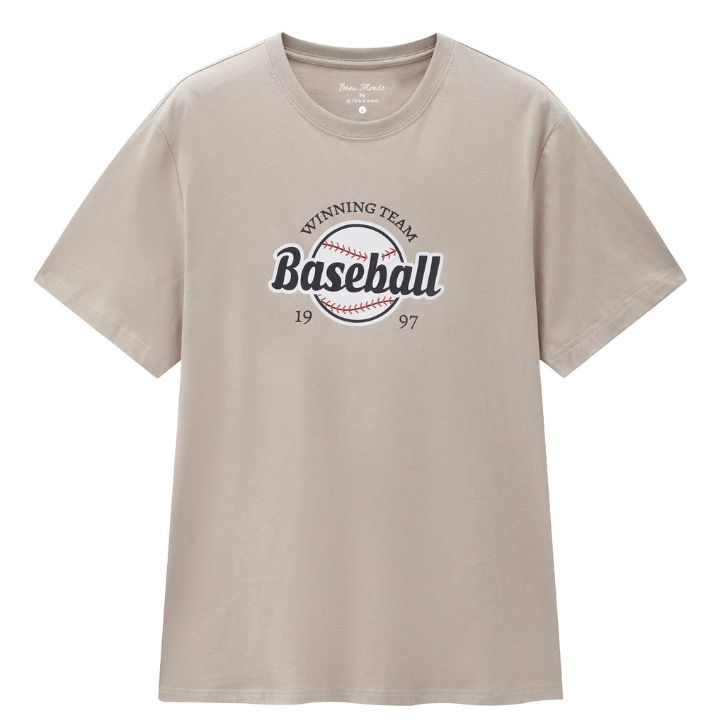 Men's Cotton Jersey Crew-Neck Print Tee | Online Exclusive