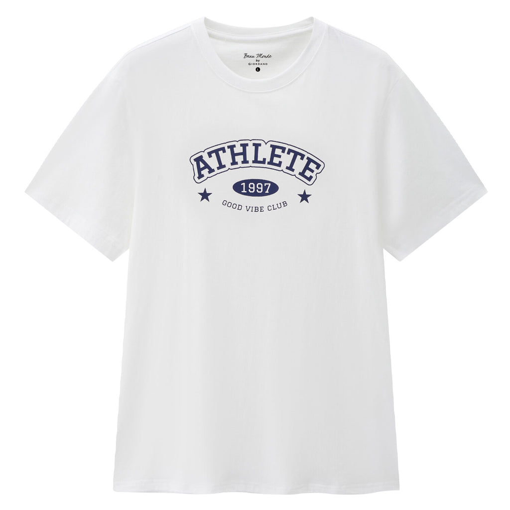Men's Cotton Jersey Crew-Neck Print Tee | Online Exclusive