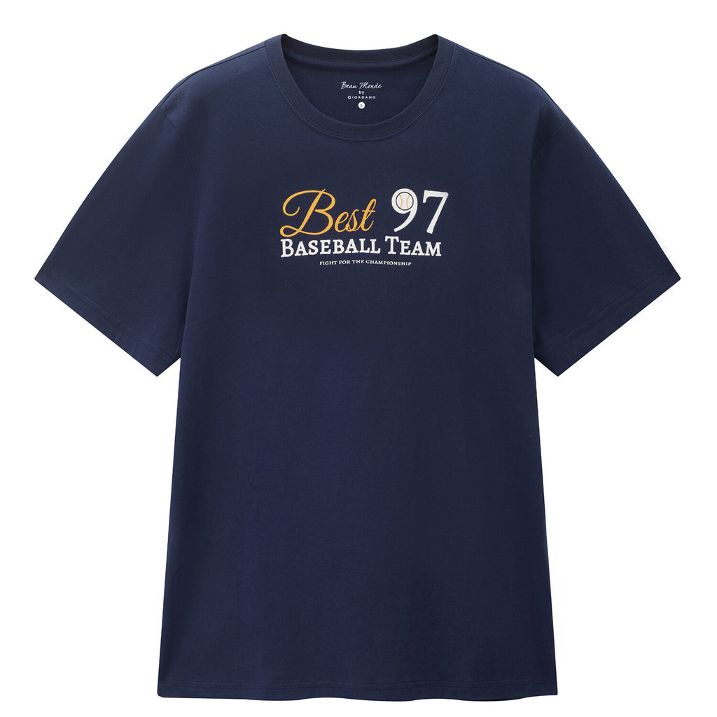Men's Cotton Jersey Crew-Neck Print Tee | Online Exclusive