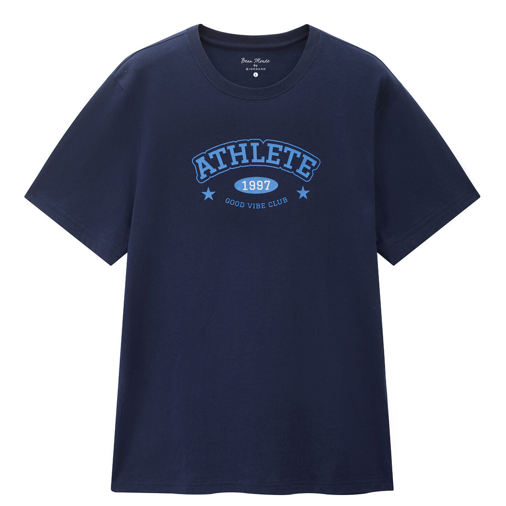 Men's Cotton Jersey Crew-Neck Print Tee | Online Exclusive