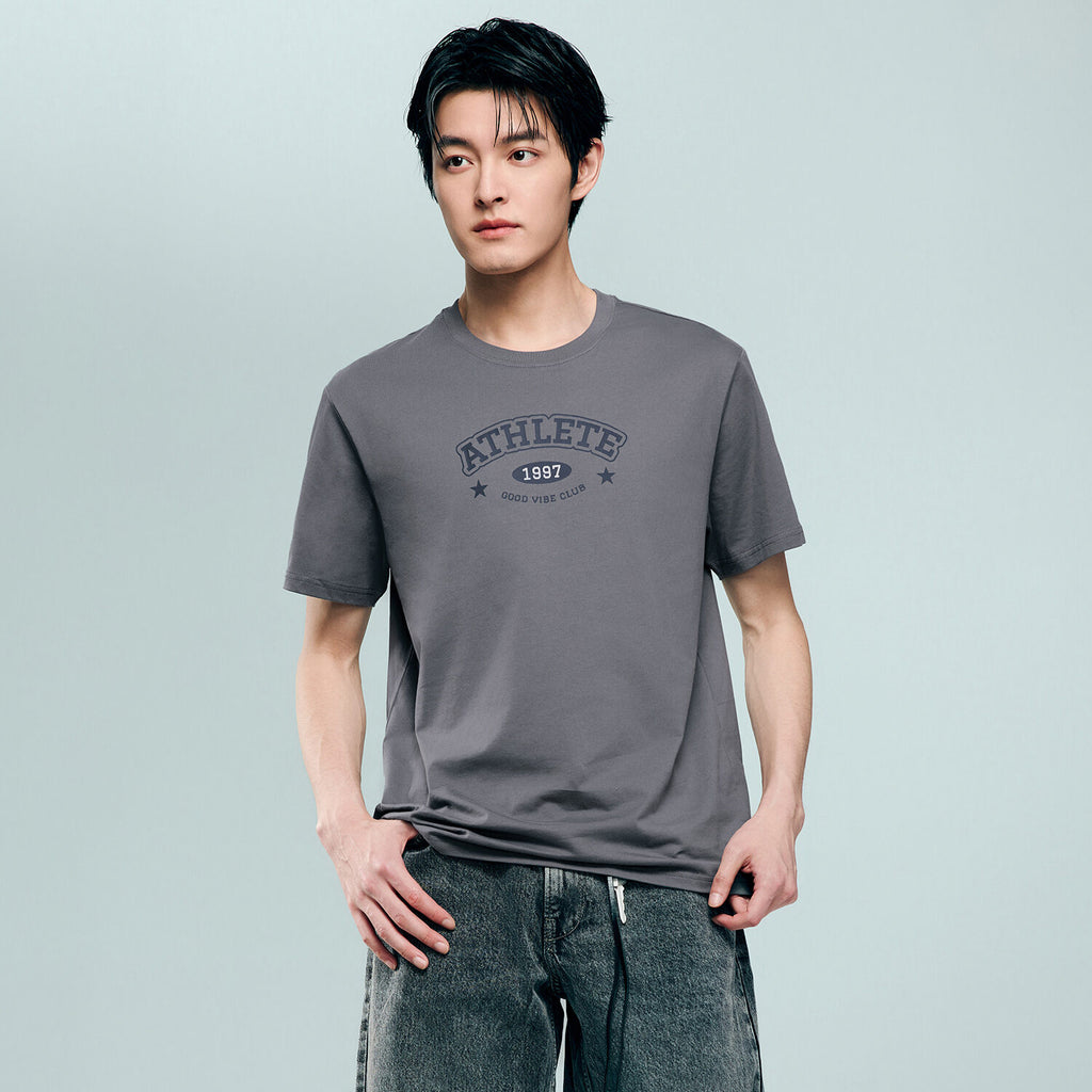 Men's Cotton Jersey Crew-Neck Print Tee | Online Exclusive