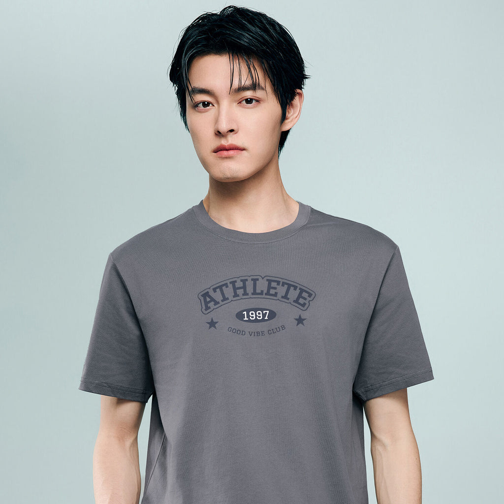 Men's Cotton Jersey Crew-Neck Print Tee | Online Exclusive