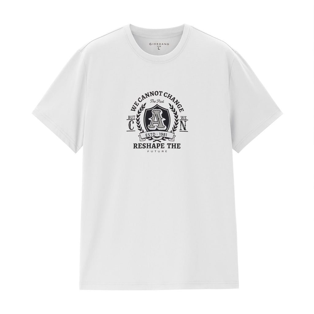Men Regular Cotton Graphic Crew Tee | Online Exclusive