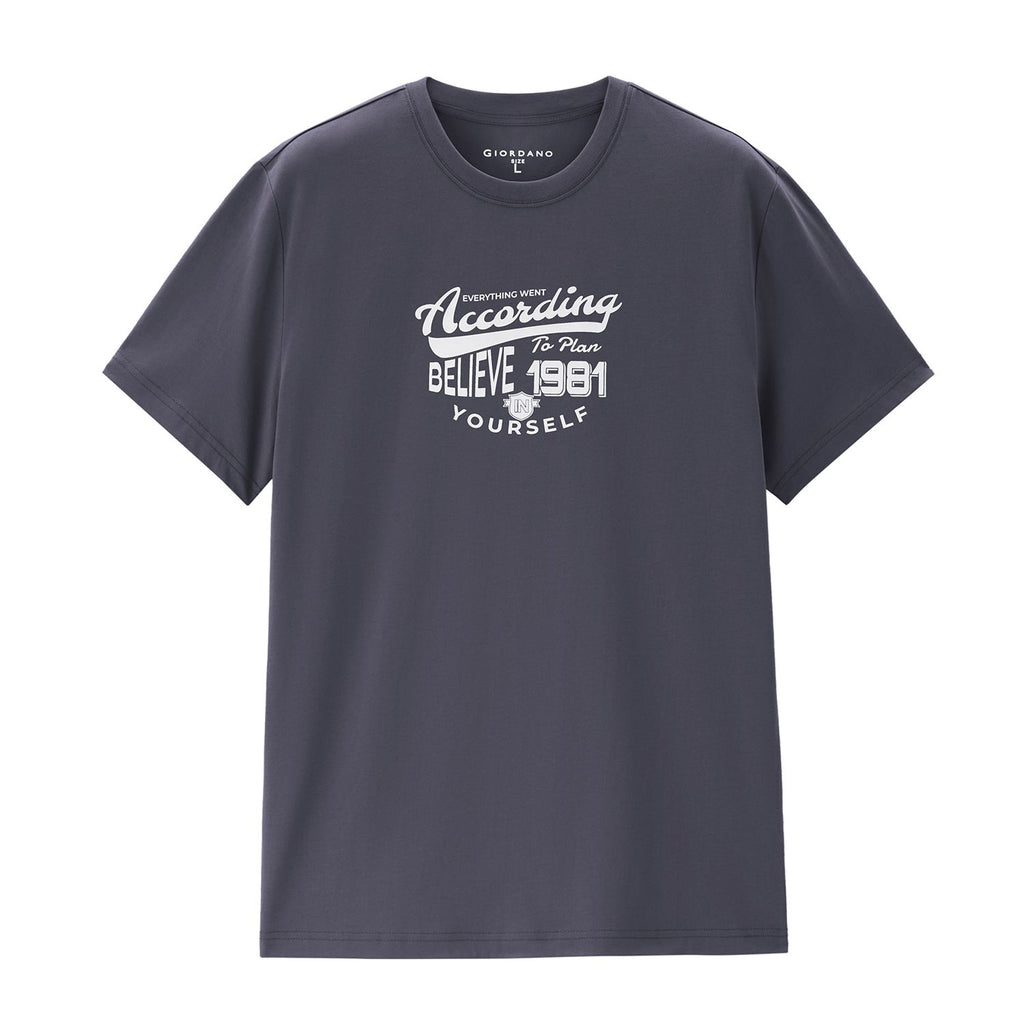 Men Regular Cotton Graphic Crew Tee | Online Exclusive