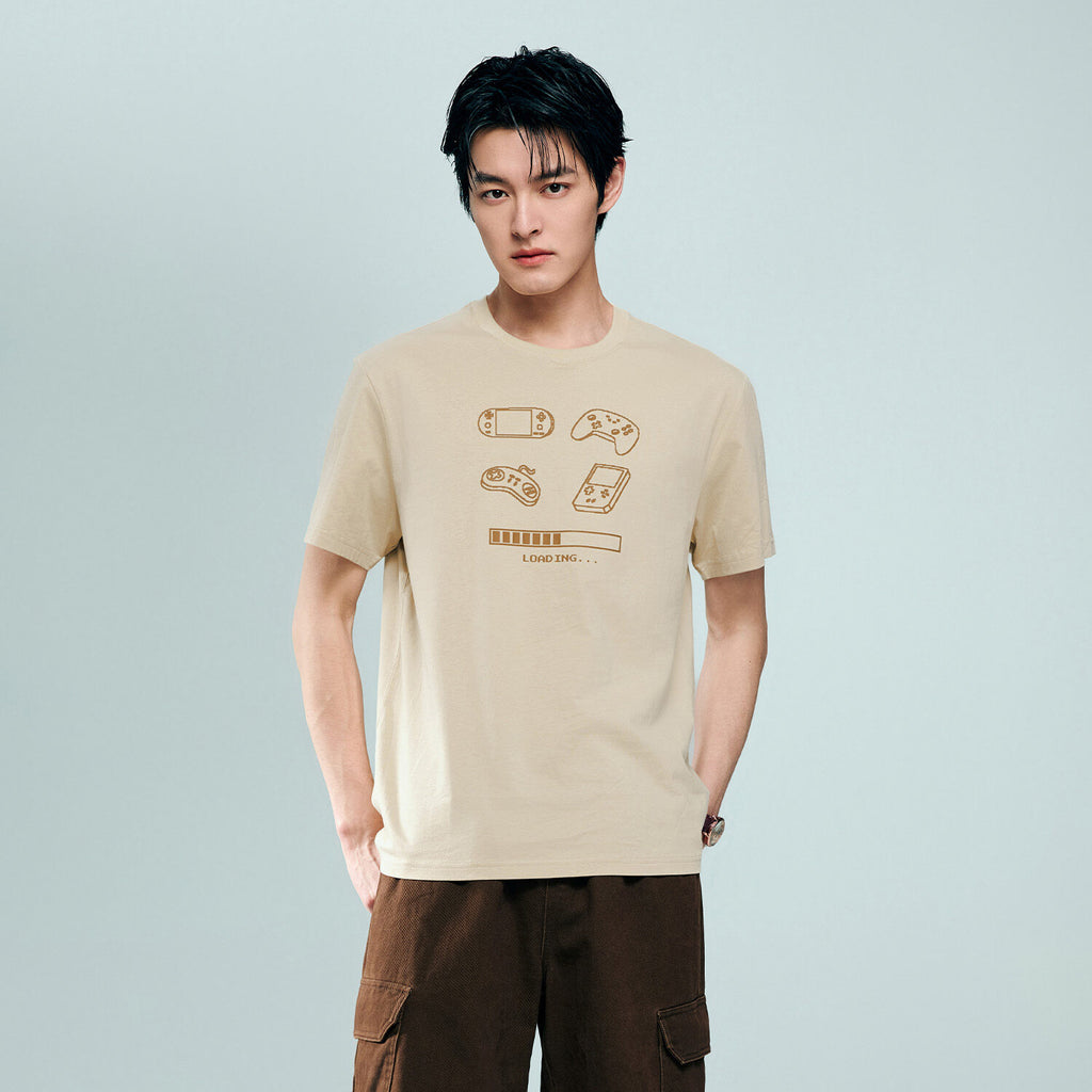 Men's Cotton Game Theme Print Tee | Online Exclusive