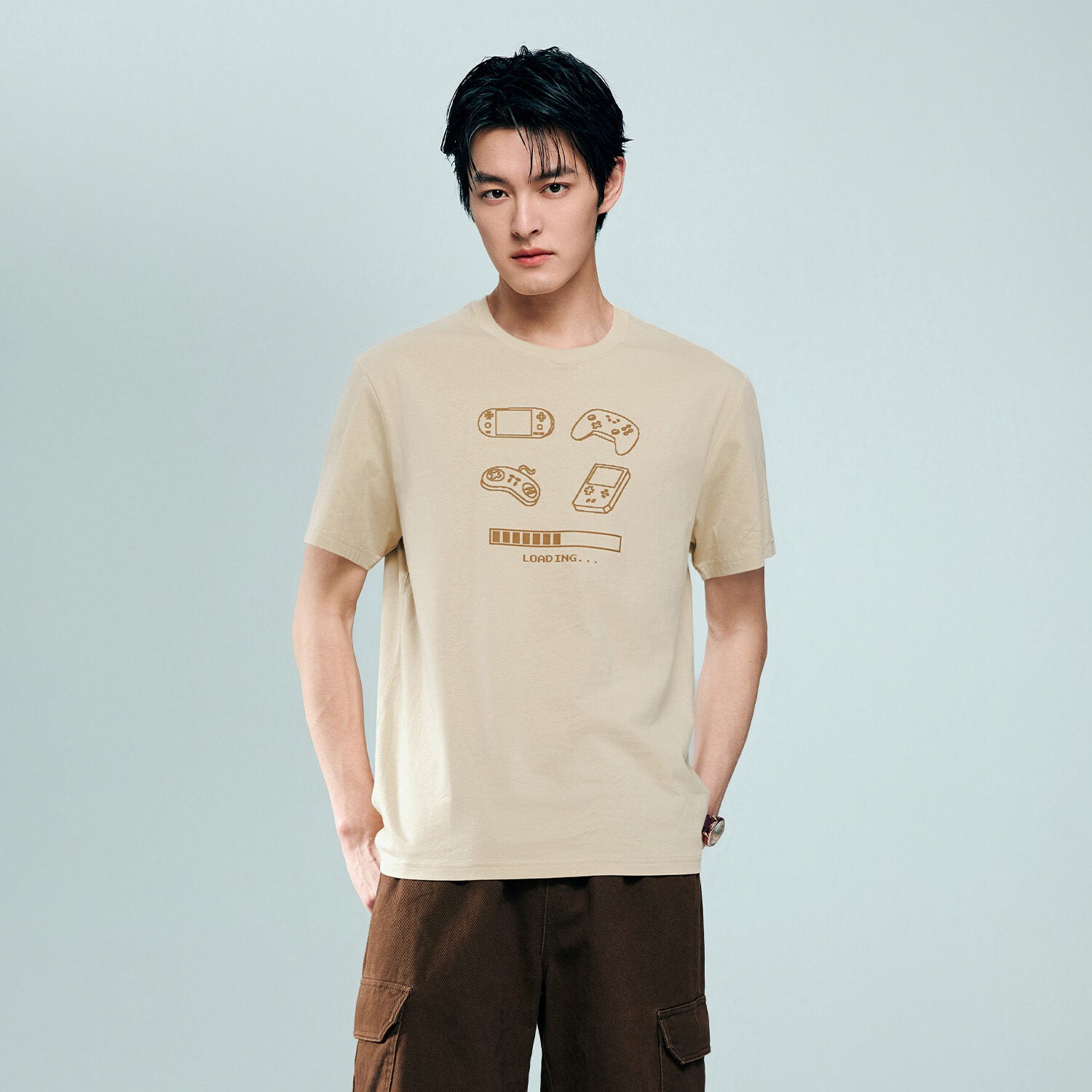 Men's Cotton Game Theme Print Tee | Online Exclusive