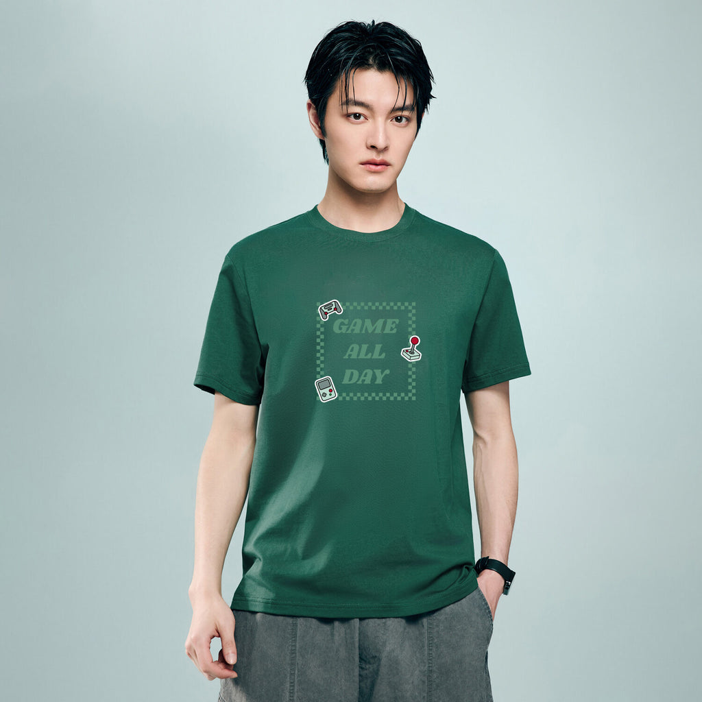 Men's Cotton Game Theme Print Tee | Online Exclusive