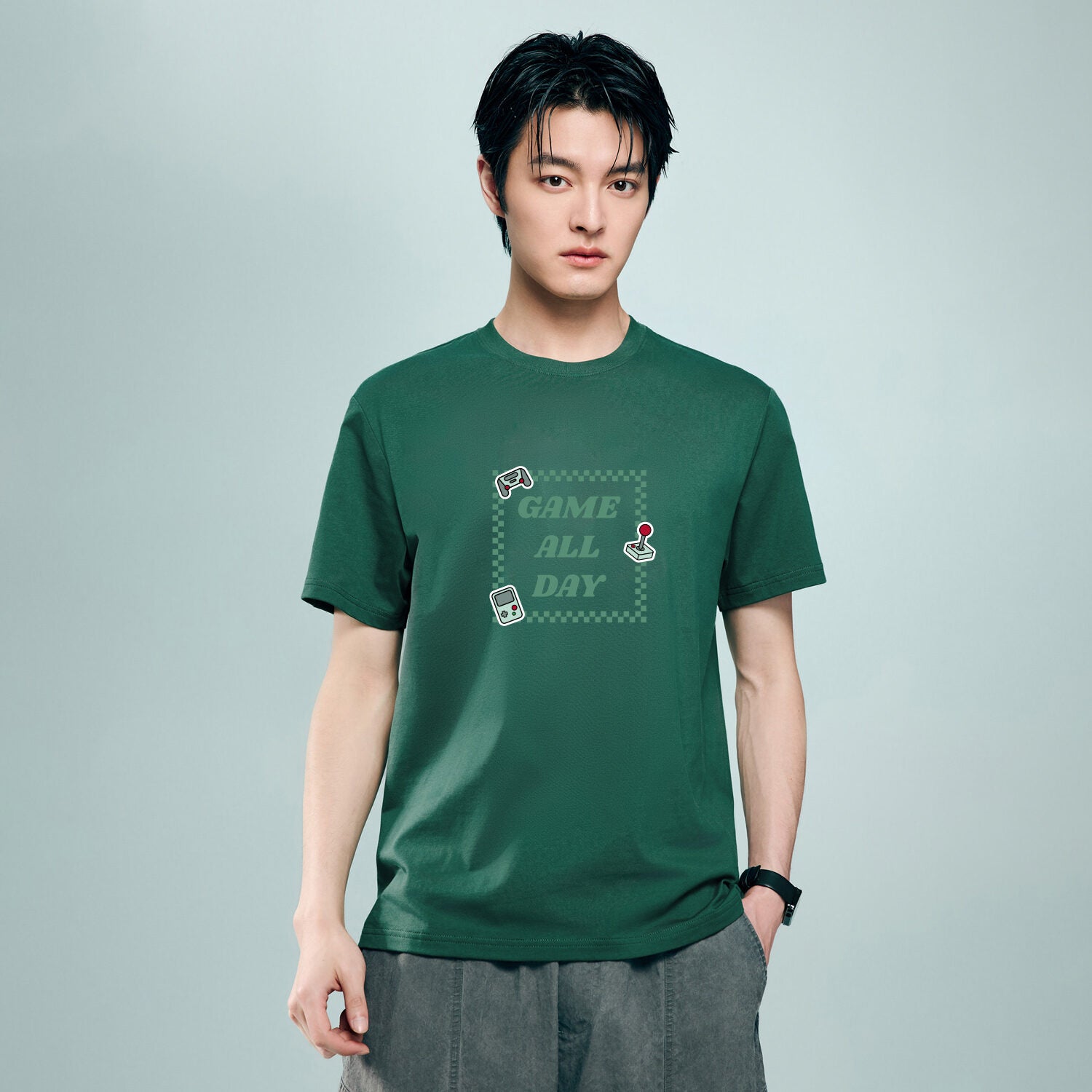 Men's Cotton Game Theme Print Tee | Online Exclusive