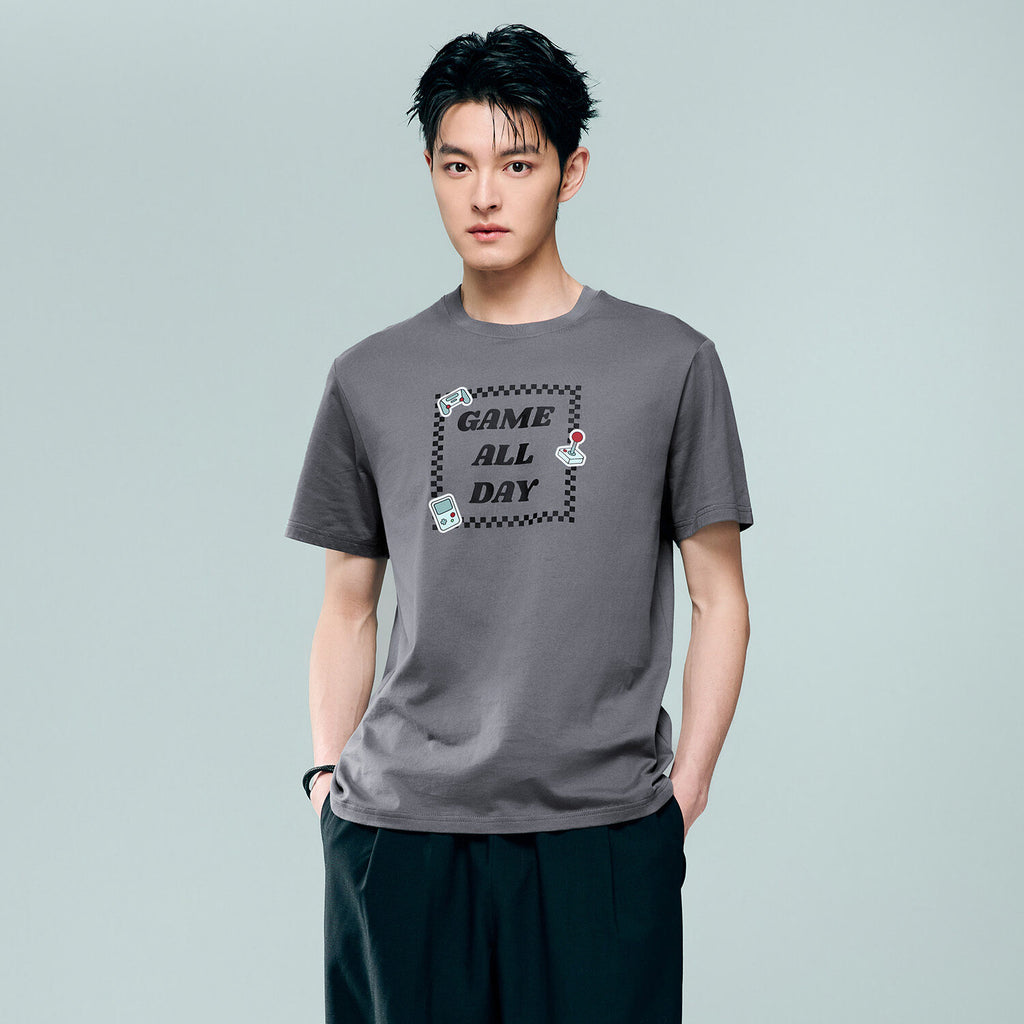 Men's Cotton Game Theme Print Tee | Online Exclusive