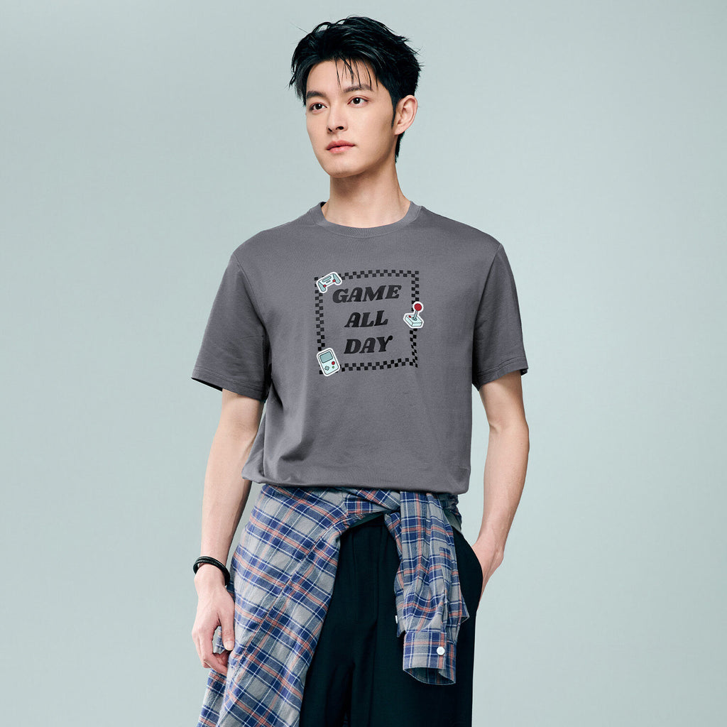 Men's Cotton Game Theme Print Tee | Online Exclusive