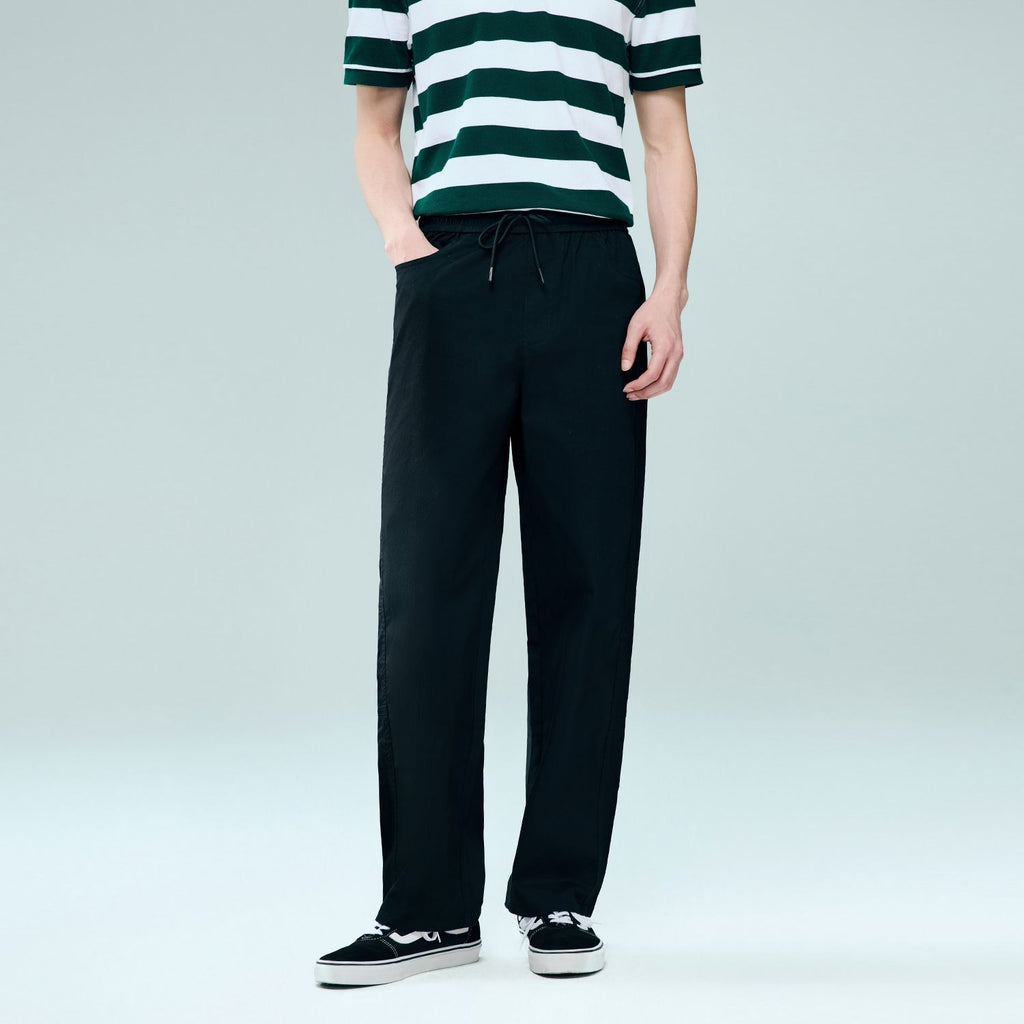 Men Elastic Waist Cotton Pants | Online Exclusive