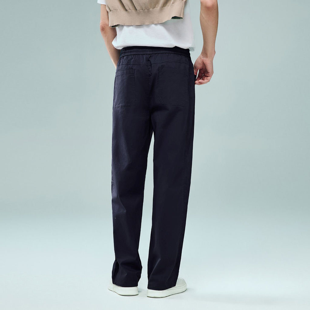 Men Elastic Waist Cotton Pants | Online Exclusive