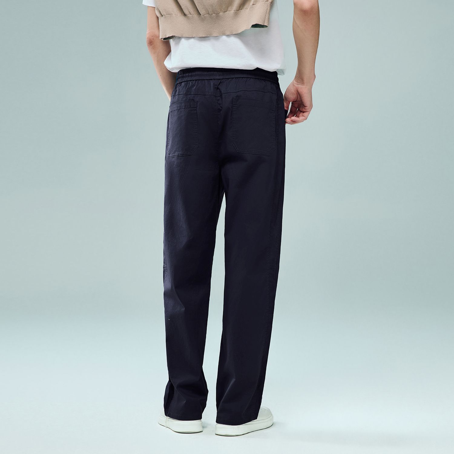 Men Elastic Waist Cotton Pants | Online Exclusive