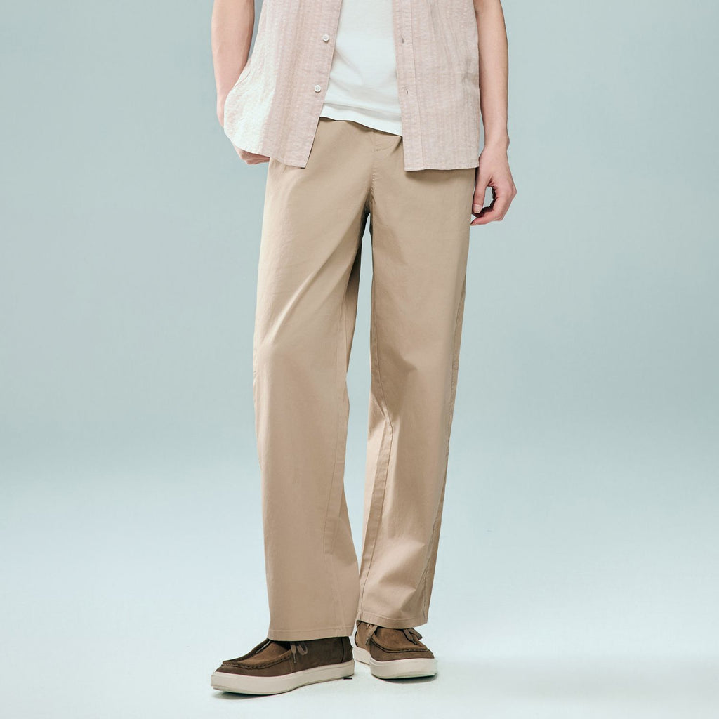 Men Elastic Waist Cotton Pants | Online Exclusive
