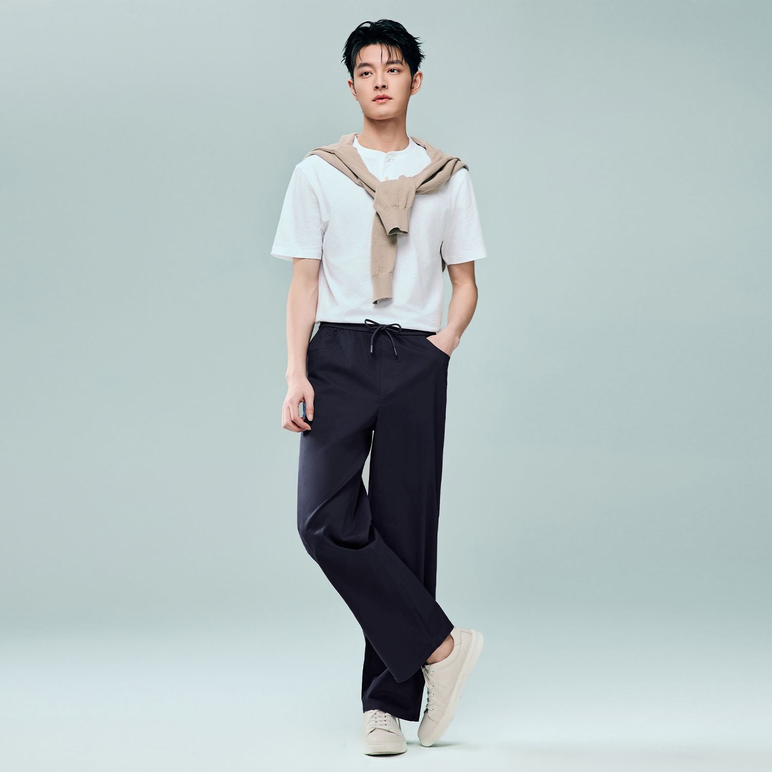 Men Elastic Waist Cotton Pants | Online Exclusive