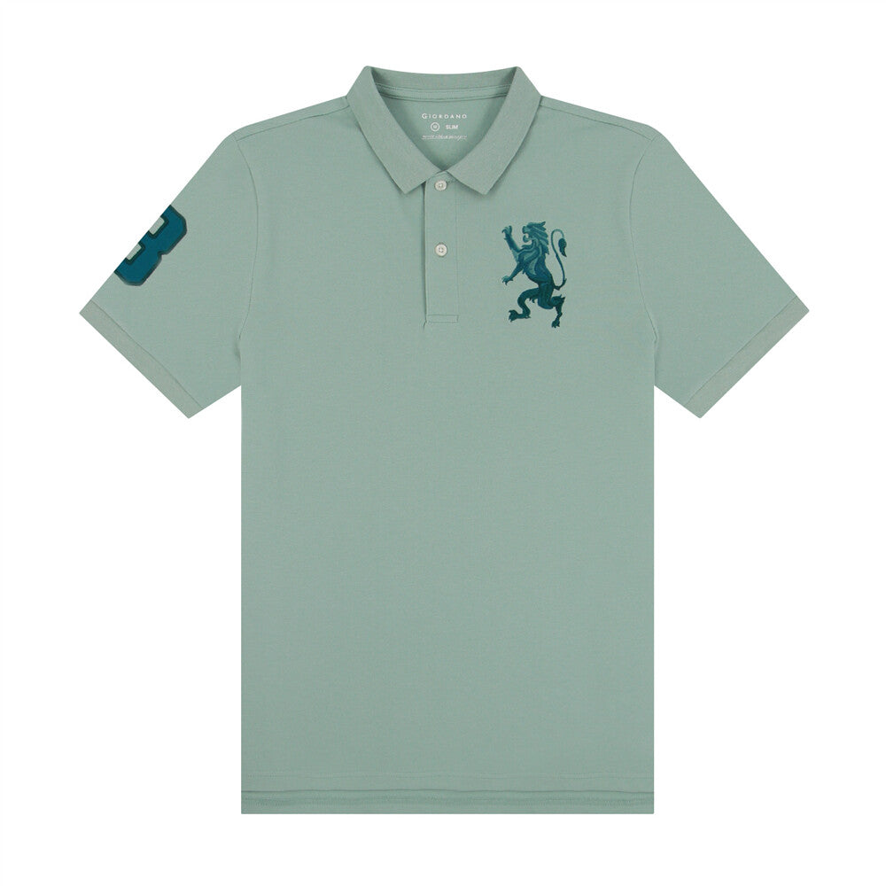 Giordano Men's Lion Polo-Green