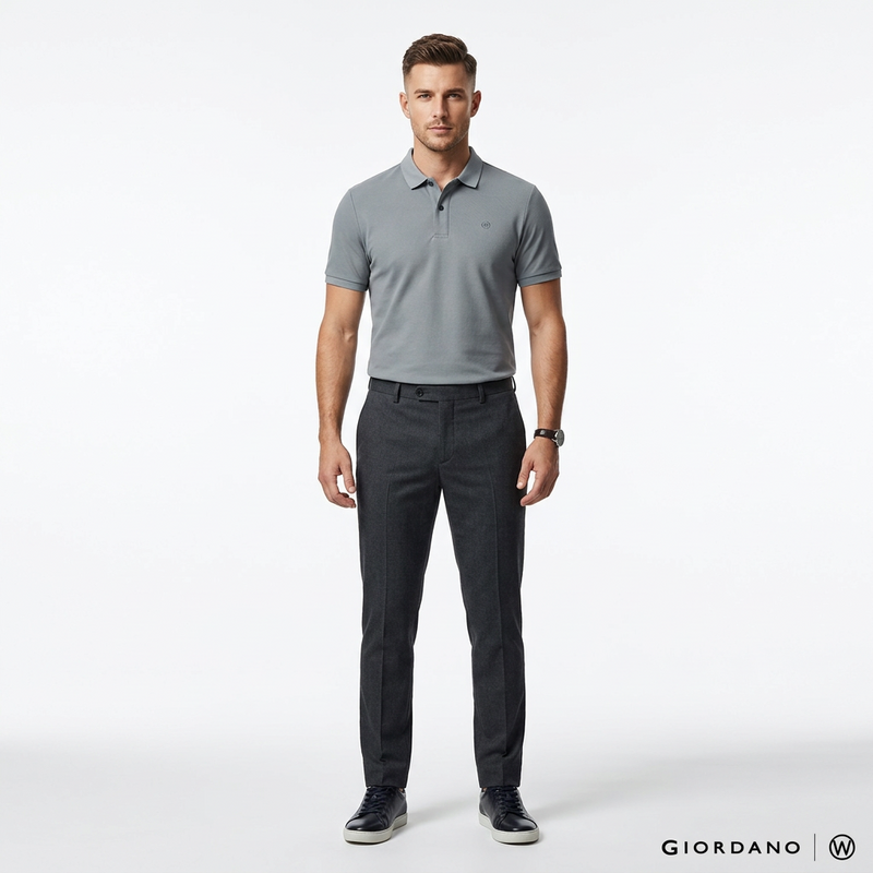 Men's Cool Touch UV Letter Polo