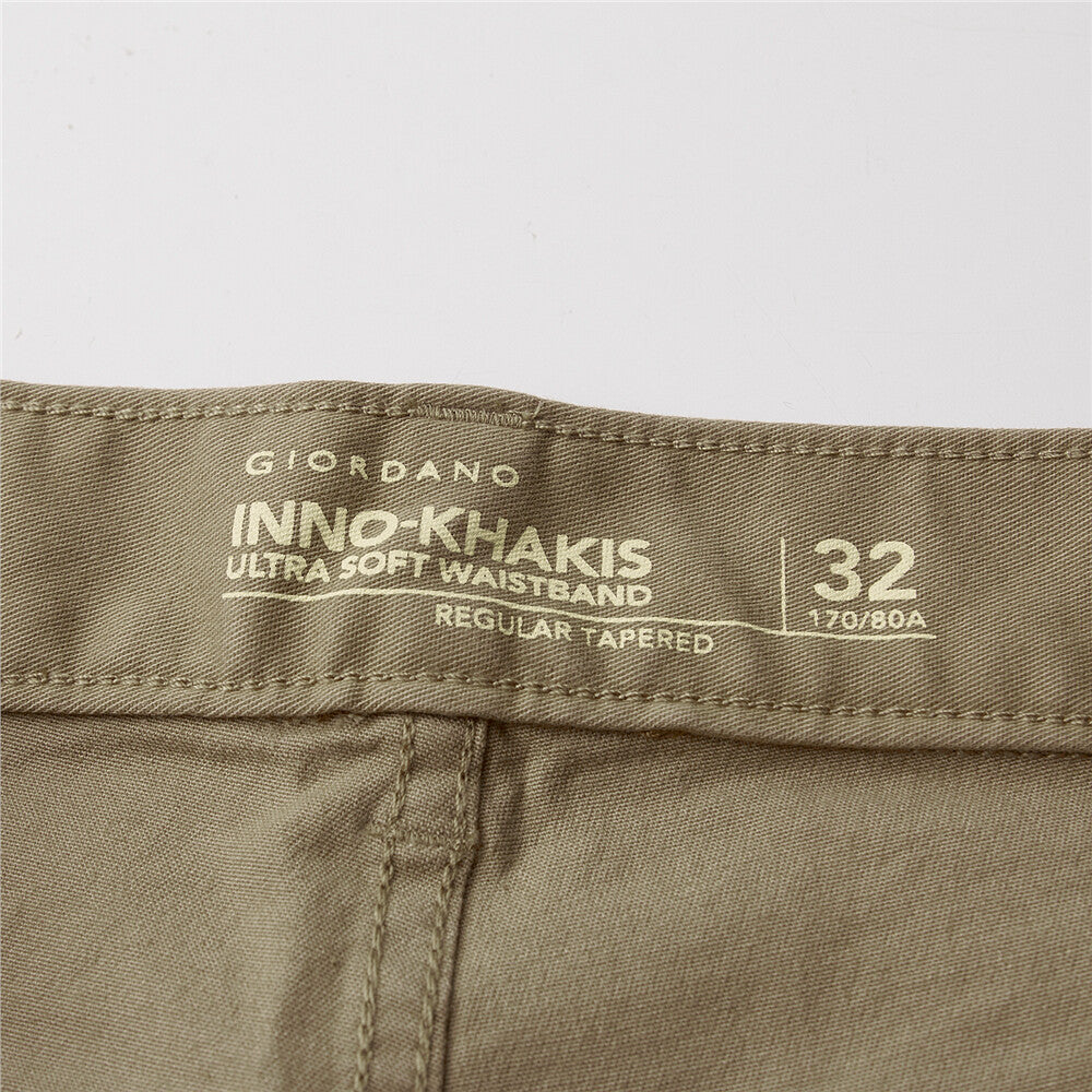 Men's Stretchy Mid Rise Khakis