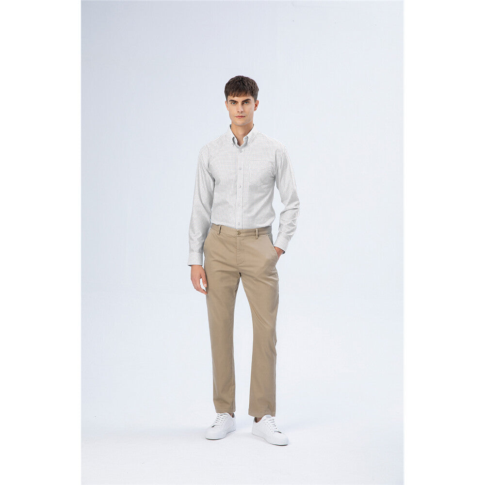 Men's Oxford Pattern Wrinkle Free Shirt
