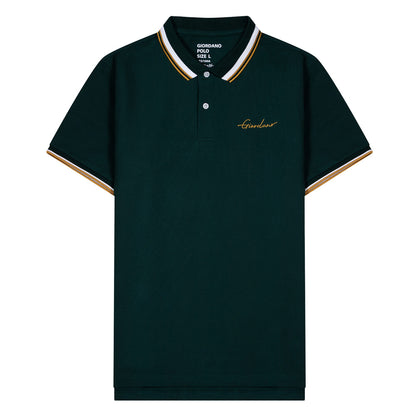 Men's Slim Fit Cotton Polo Shirt With Sailboat Embroidery