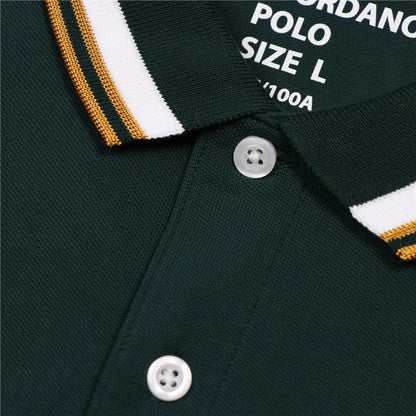 Men's Slim Fit Cotton Polo Shirt With Sailboat Embroidery