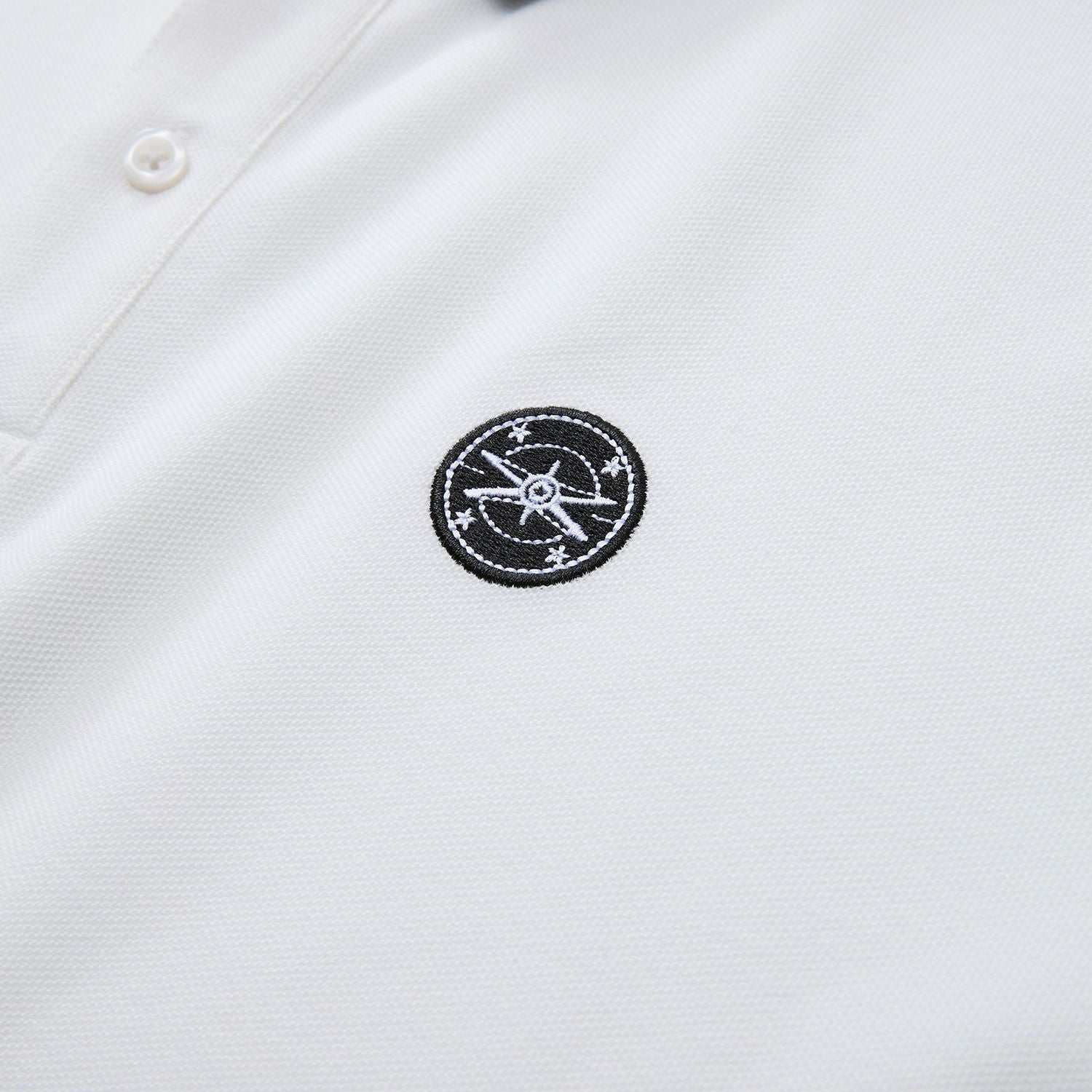 Men's Cotton Blend Pique Embroidered Polo