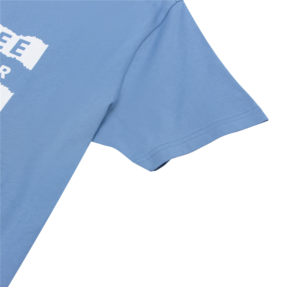 Men's Cotton Jersey Crew Neck Slim Fit Message Print Tee