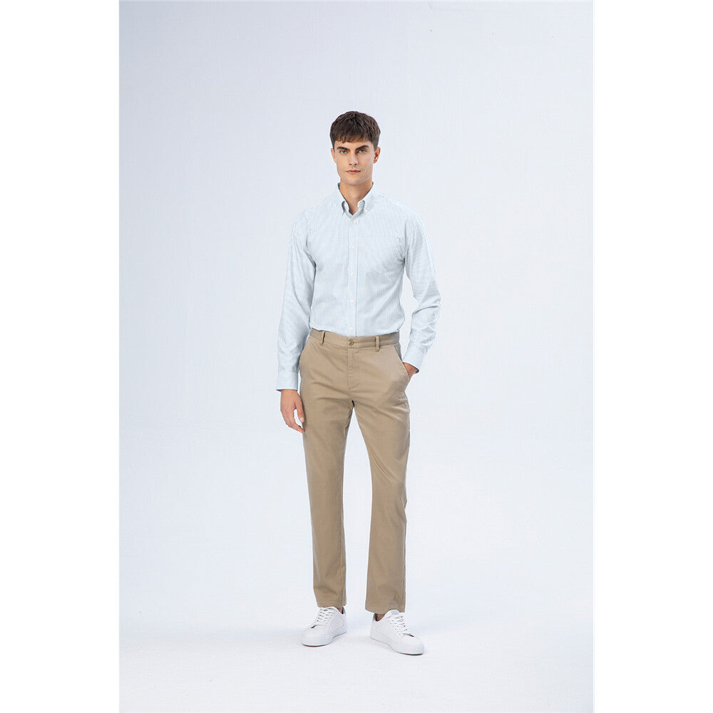 Men's Oxford Pattern Wrinkle Free Shirt