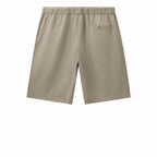 Men’s Relaxed Twill Mid-Rise Shorts with Elastic Waist