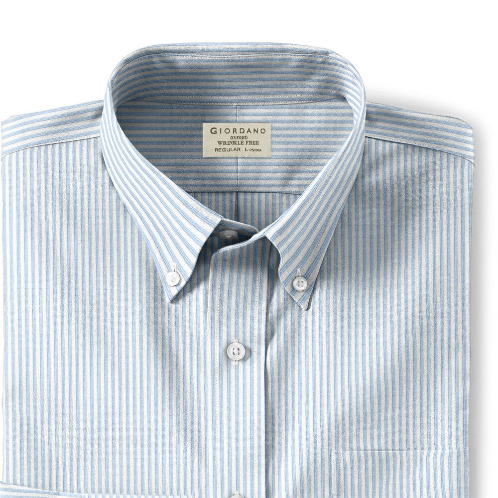 Men's Oxford Pattern Wrinkle Free Shirt