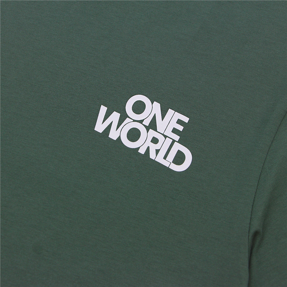 Men's Cotton Jersey Crew Neck Slim Fit Message Print Tee