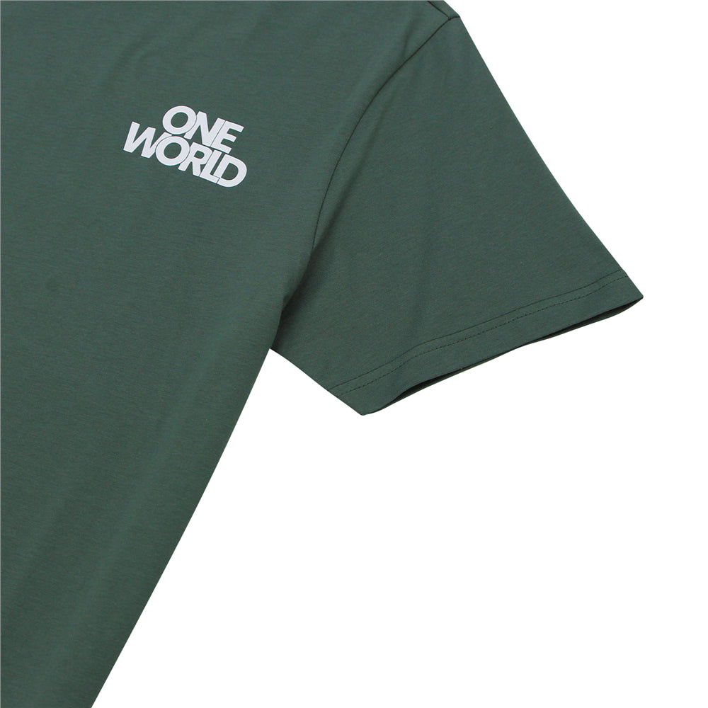 Men's Cotton Jersey Crew Neck Slim Fit Message Print Tee