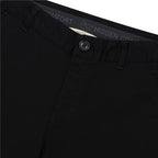 Women's Cotton Elastane Twill Mid Rise Elastic Waist Pants