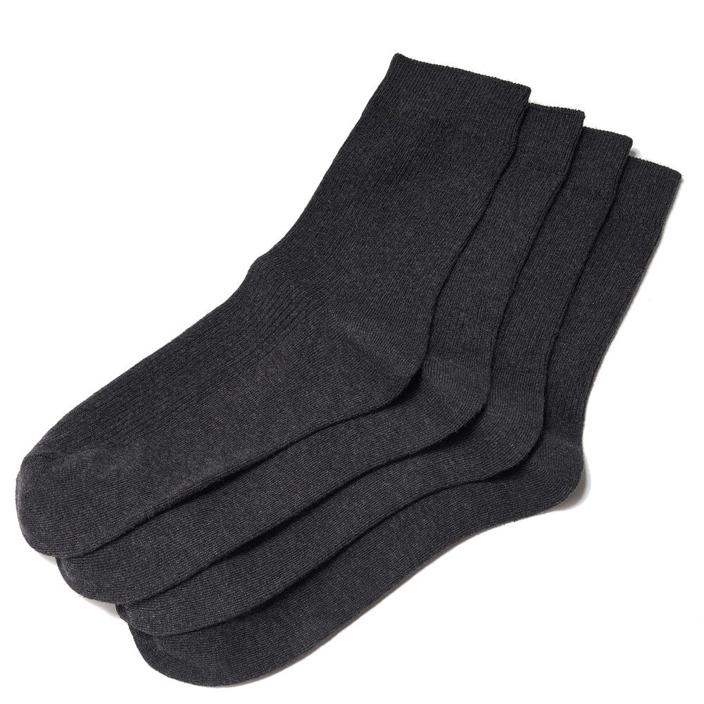 2 - Pack Cotton - Blend Longer Rib Socks | Essentials Collection L - Shop Giordano