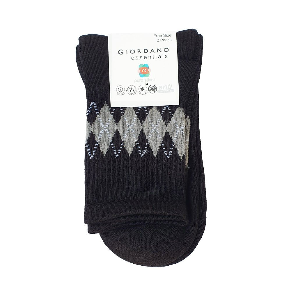 2 - Pack Cotton - Blend Mid - Length Socks – Essentials Collection L - Shop Giordano