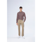 Men's Oxford Pattern Wrinkle Free Shirt