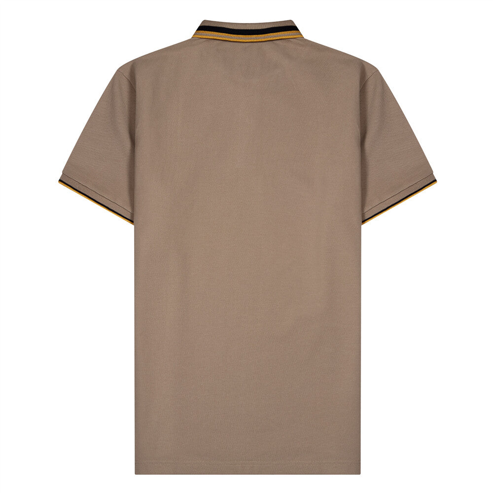 Men's Slim Fit Cotton Polo Shirt With Sailboat Embroidery