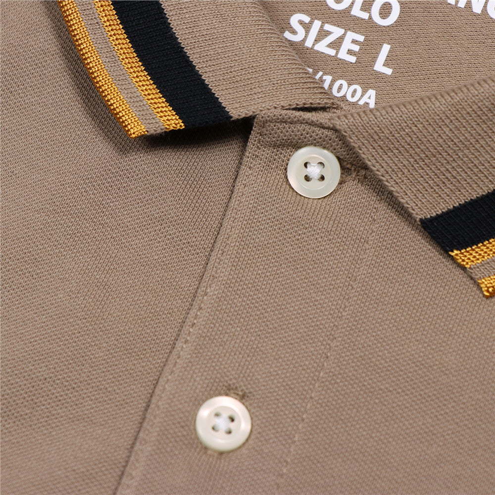 Men's Slim Fit Cotton Polo Shirt With Sailboat Embroidery