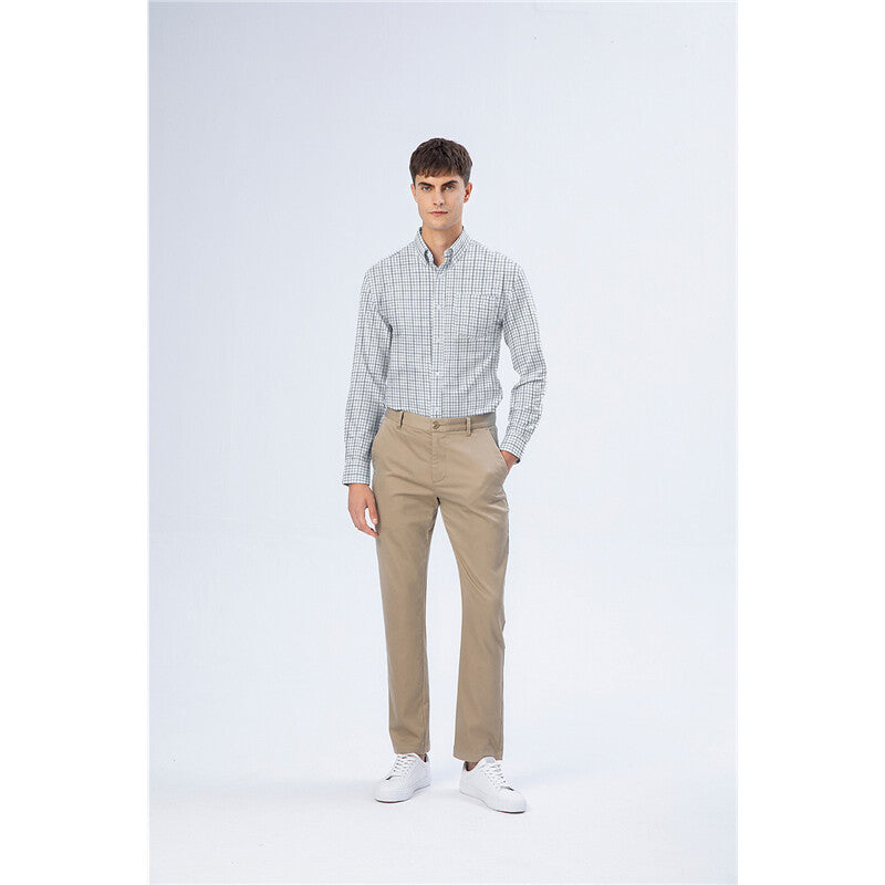 Men's Oxford Pattern Wrinkle Free Shirt