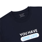 Men's Cotton Jersey Crew Neck Slim Fit Message Print Tee