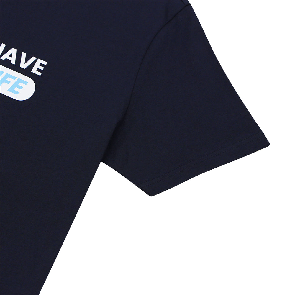 Men's Cotton Jersey Crew Neck Slim Fit Message Print Tee