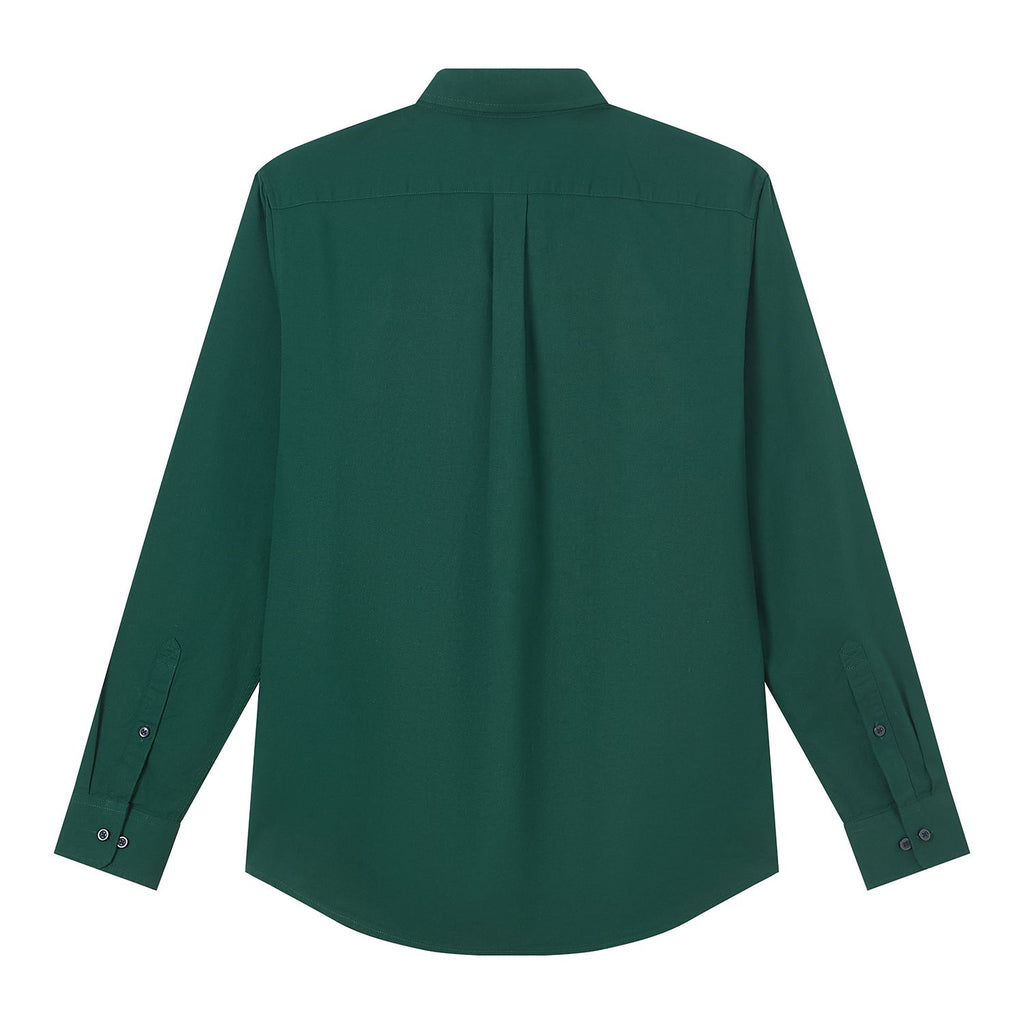 Men’s Cotton Slim Oxford Shirt with Embroidery