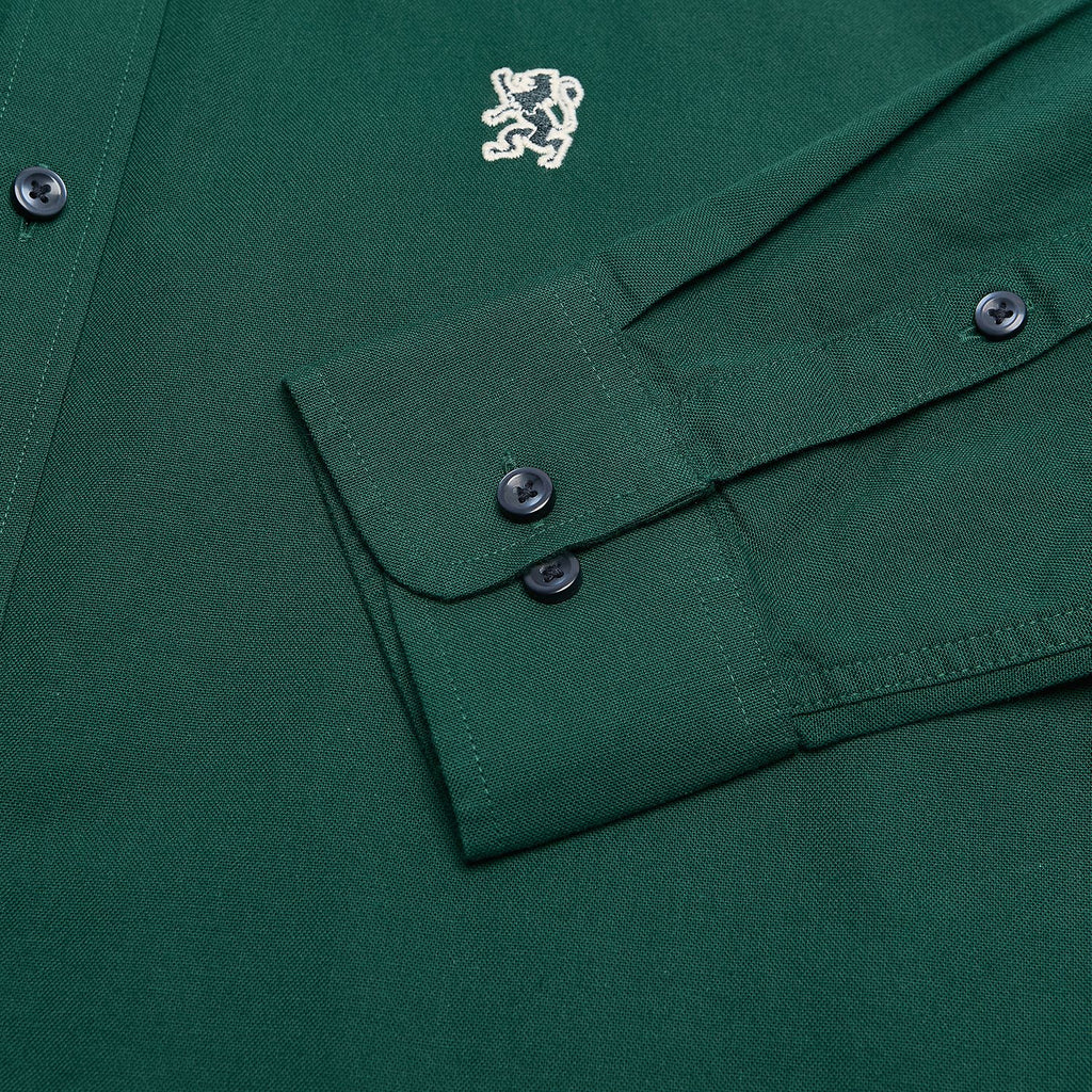 Men’s Cotton Slim Oxford Shirt with Embroidery