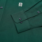 Men’s Cotton Slim Oxford Shirt with Embroidery