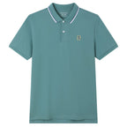 Men's Pique Embroidered Slim Polo