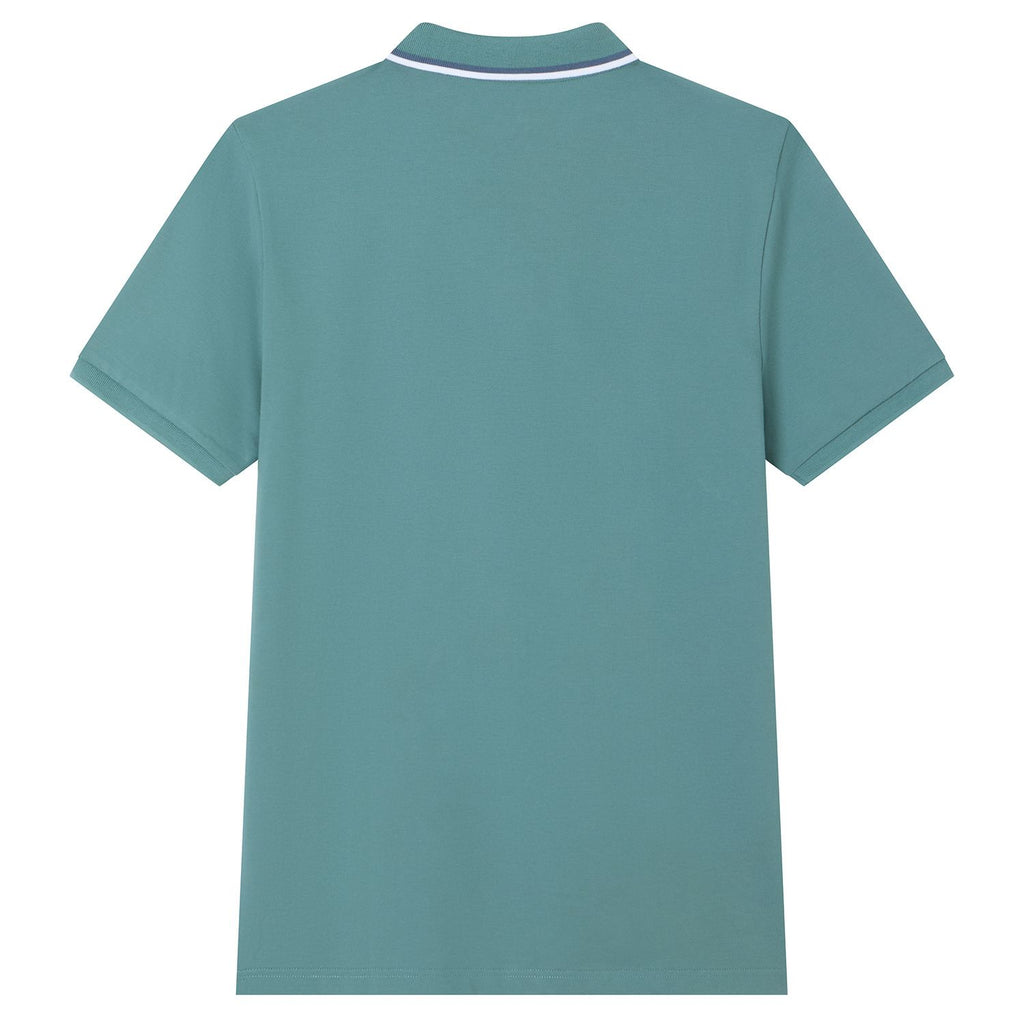 Men's Pique Embroidered Slim Polo