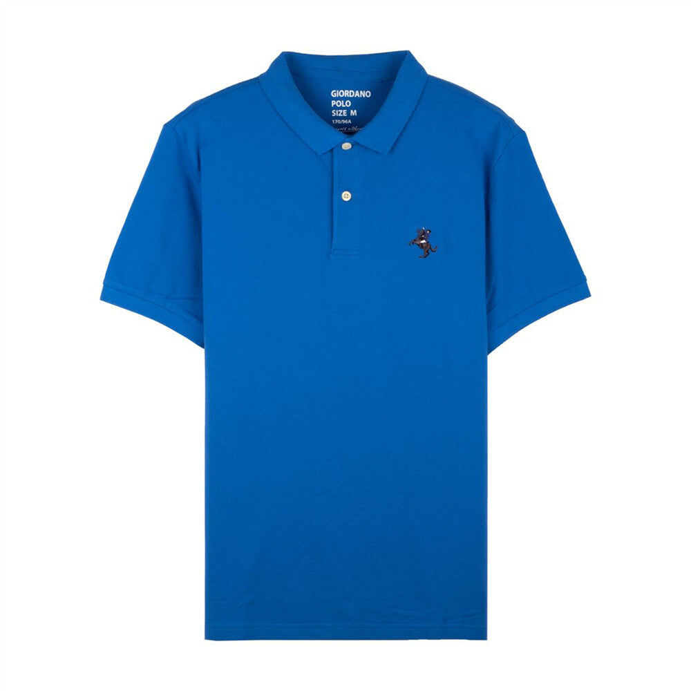 Men's Solid Small Napoleon Polo
